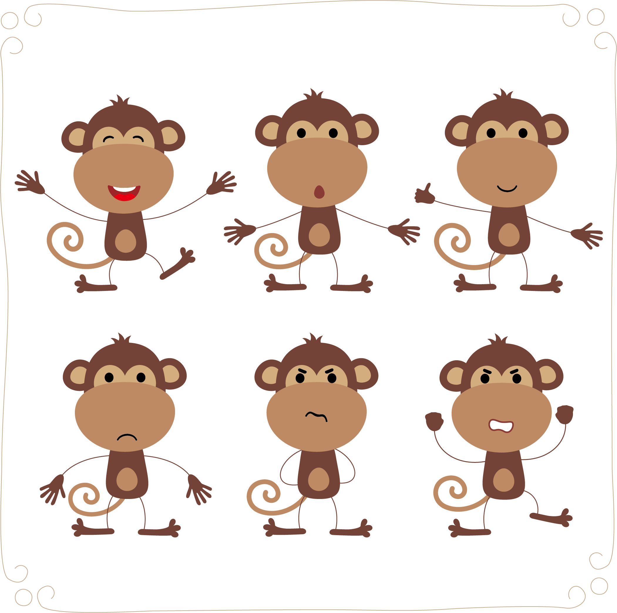 Monkey Cartoon Clipart
