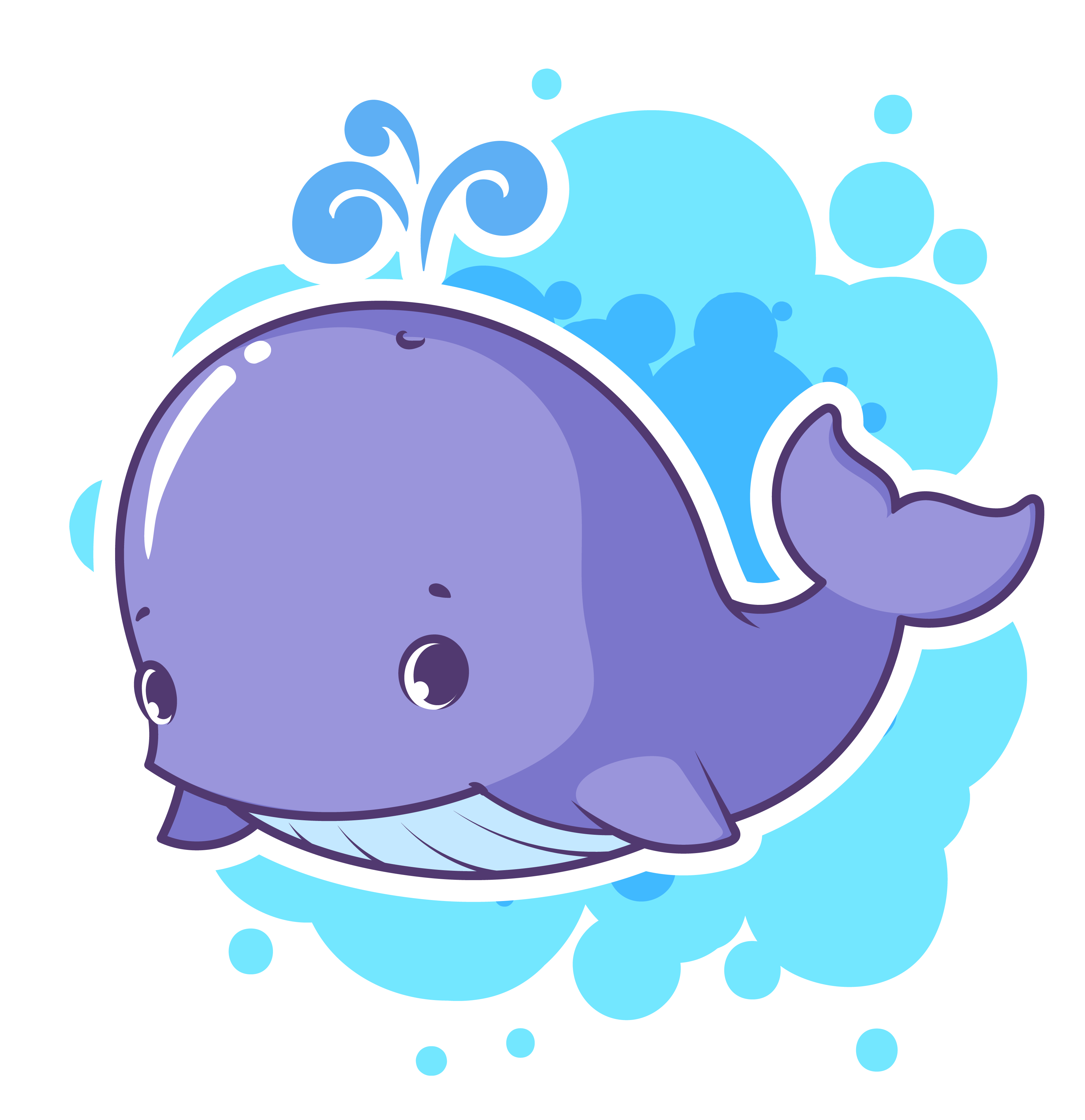 Whale Cartoon Clipart