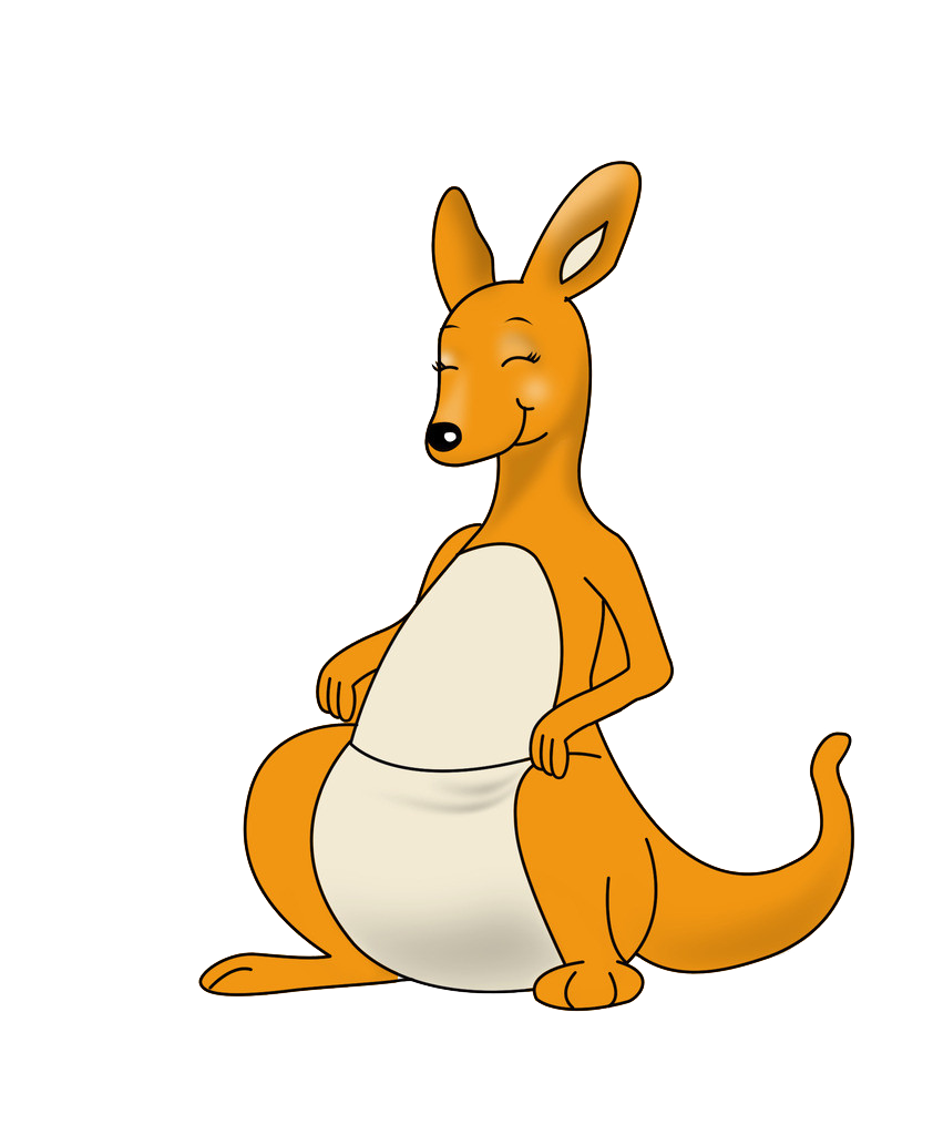 Kangaroo Cartoon Clipart