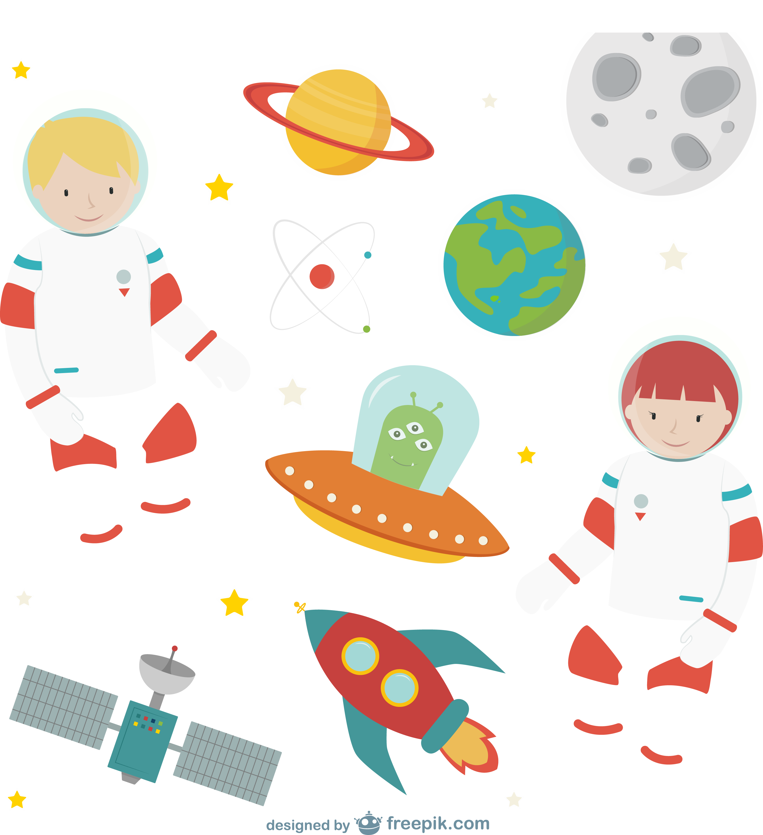 Astronaut Cartoon Clipart