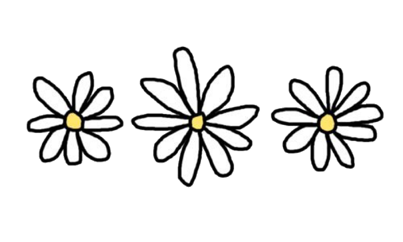 Black And White Flower Clipart