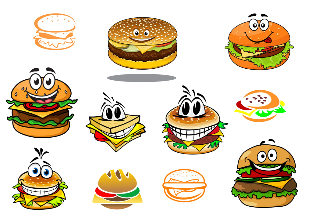Junk Food Cartoon Clipart