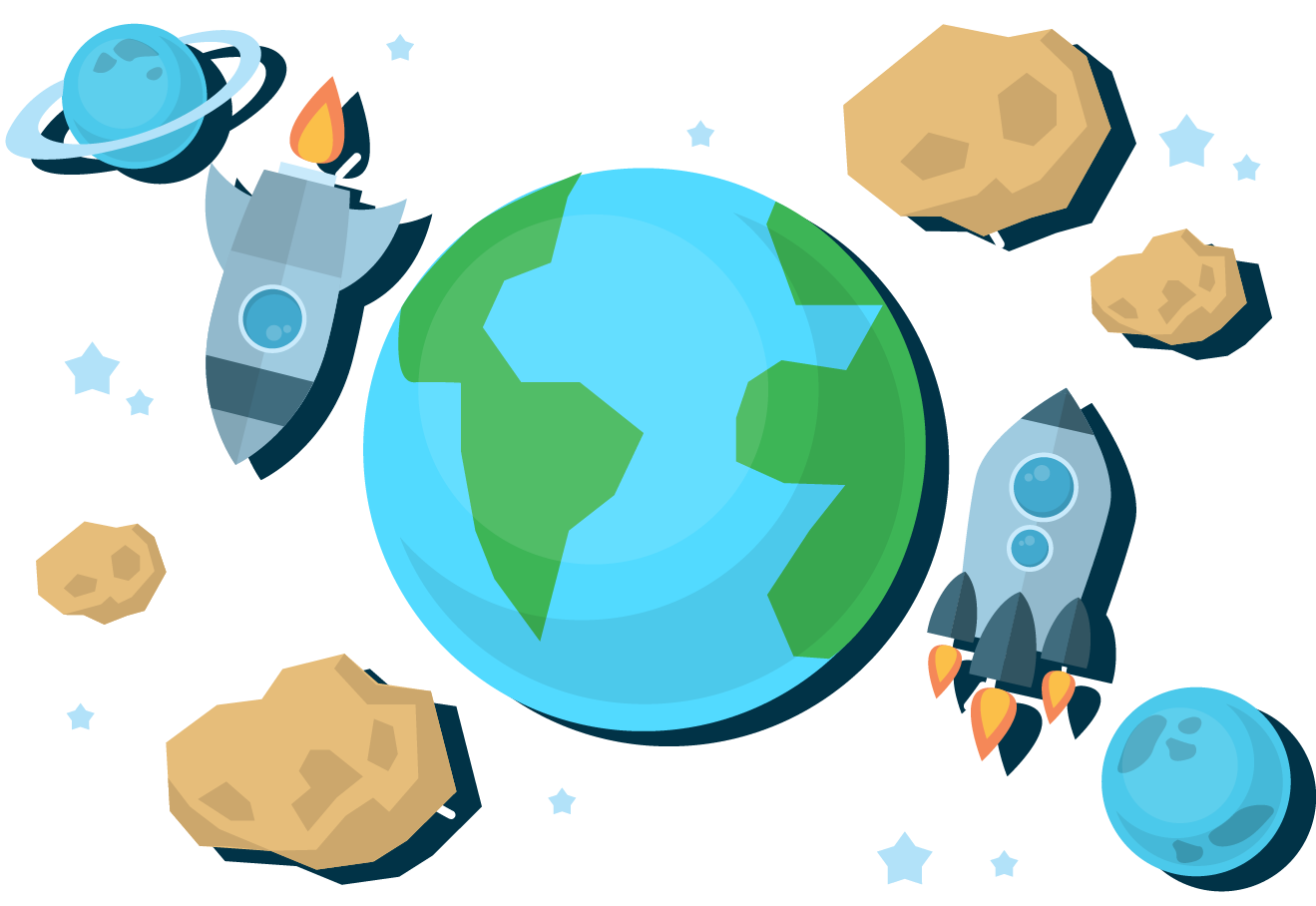 Cartoon Planet Clipart