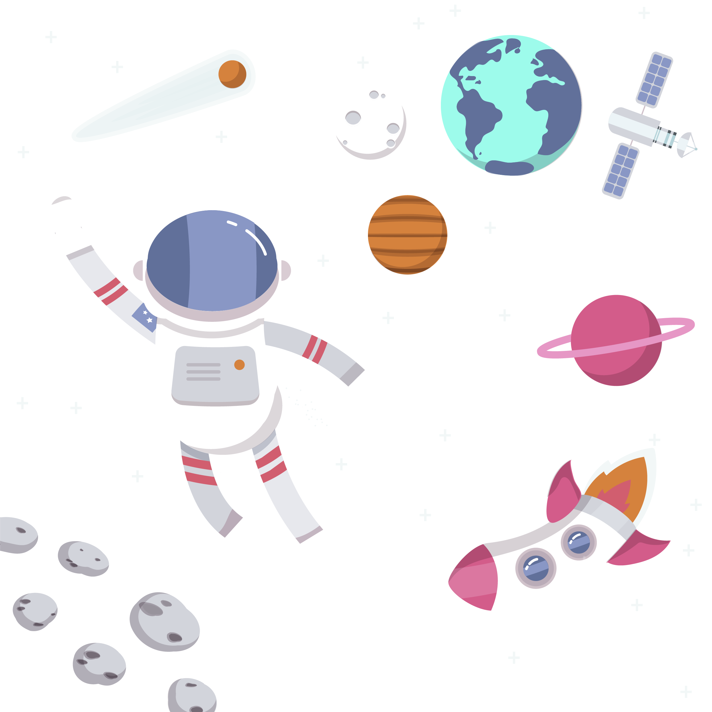 Astronaut Cartoon Clipart