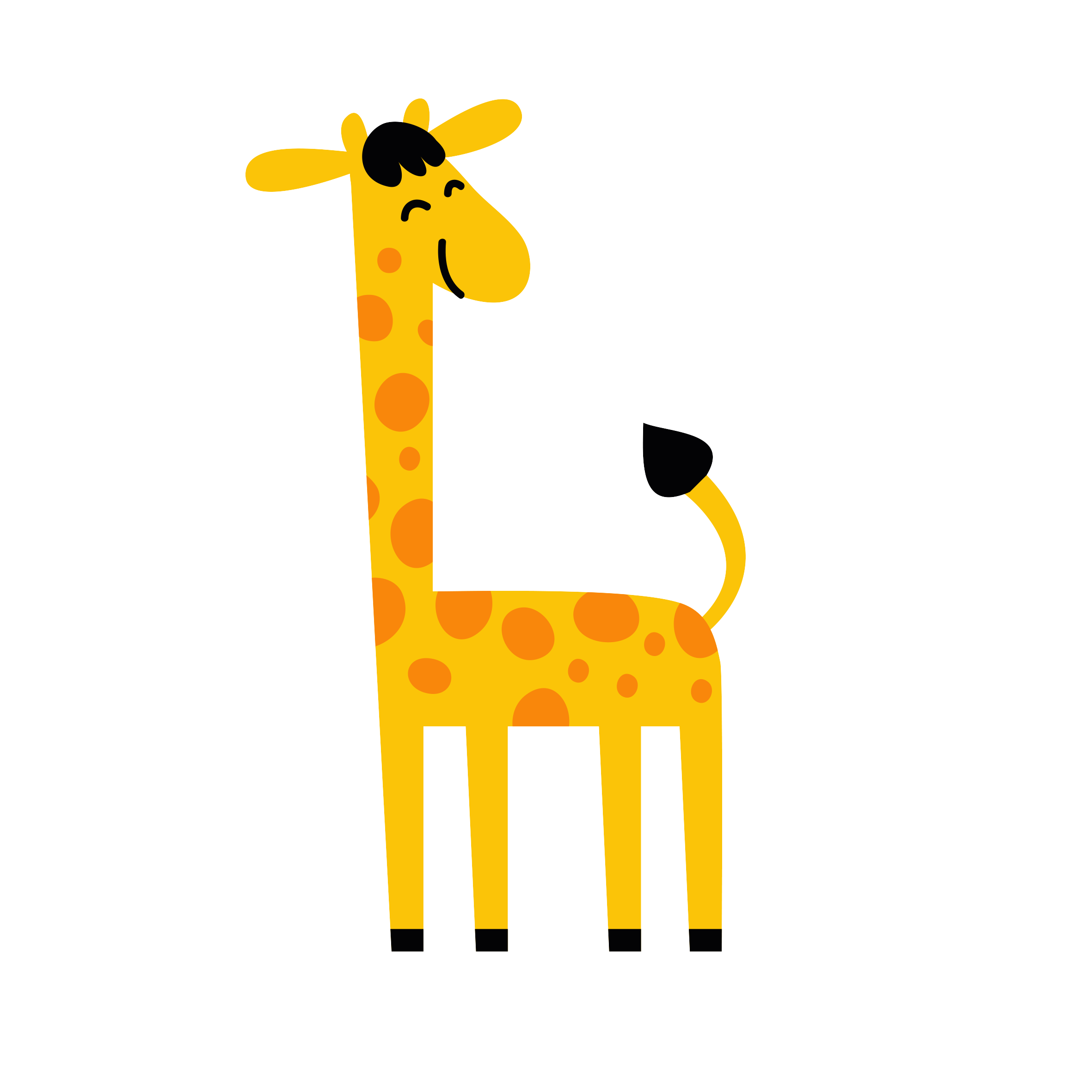 Giraffe Cartoon Clipart