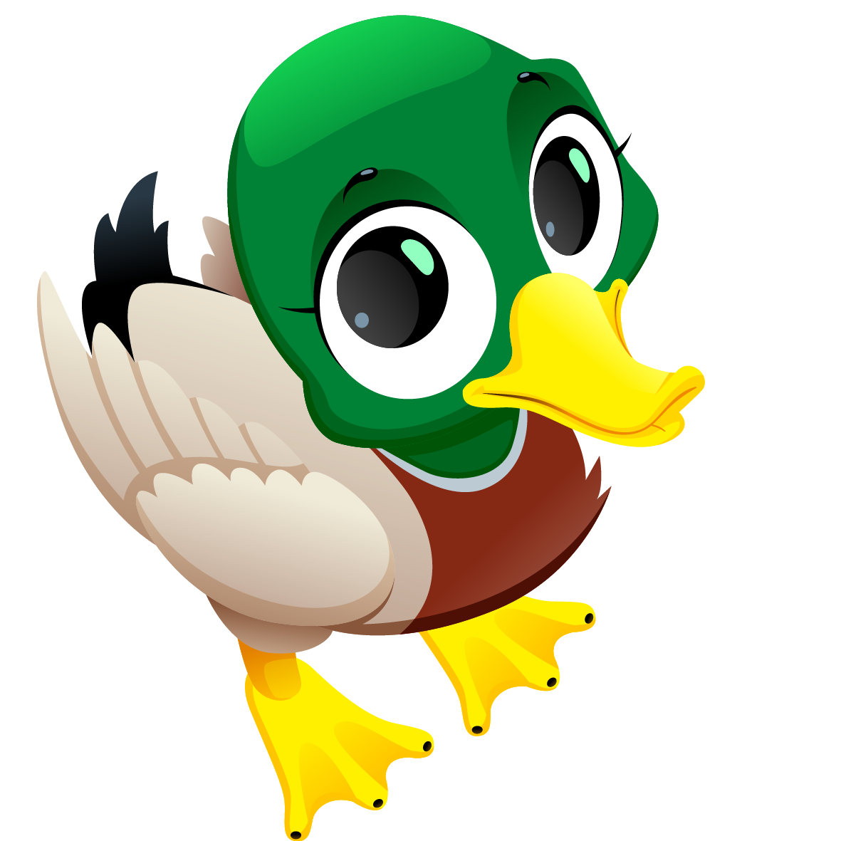 Duck Cartoon Clipart