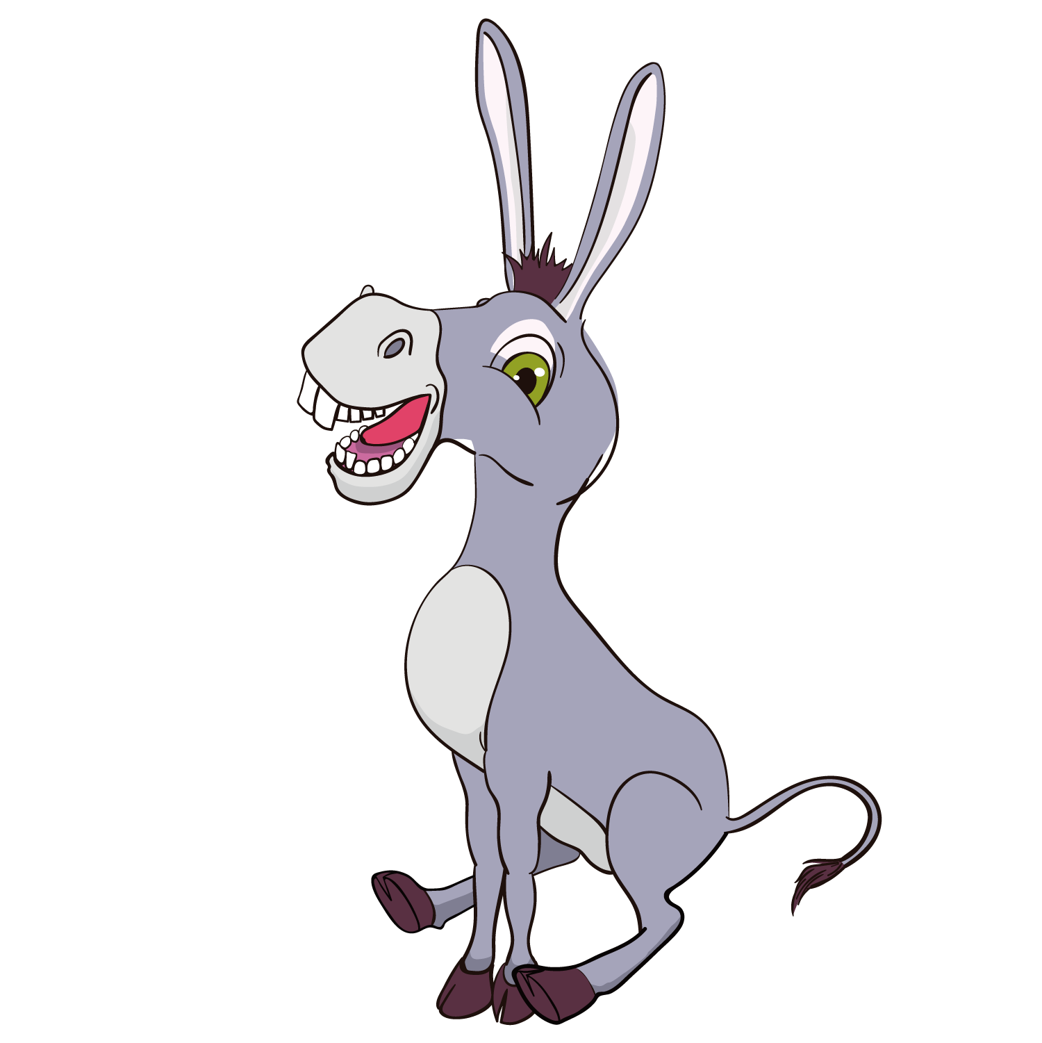 Donkey Cartoon Clipart