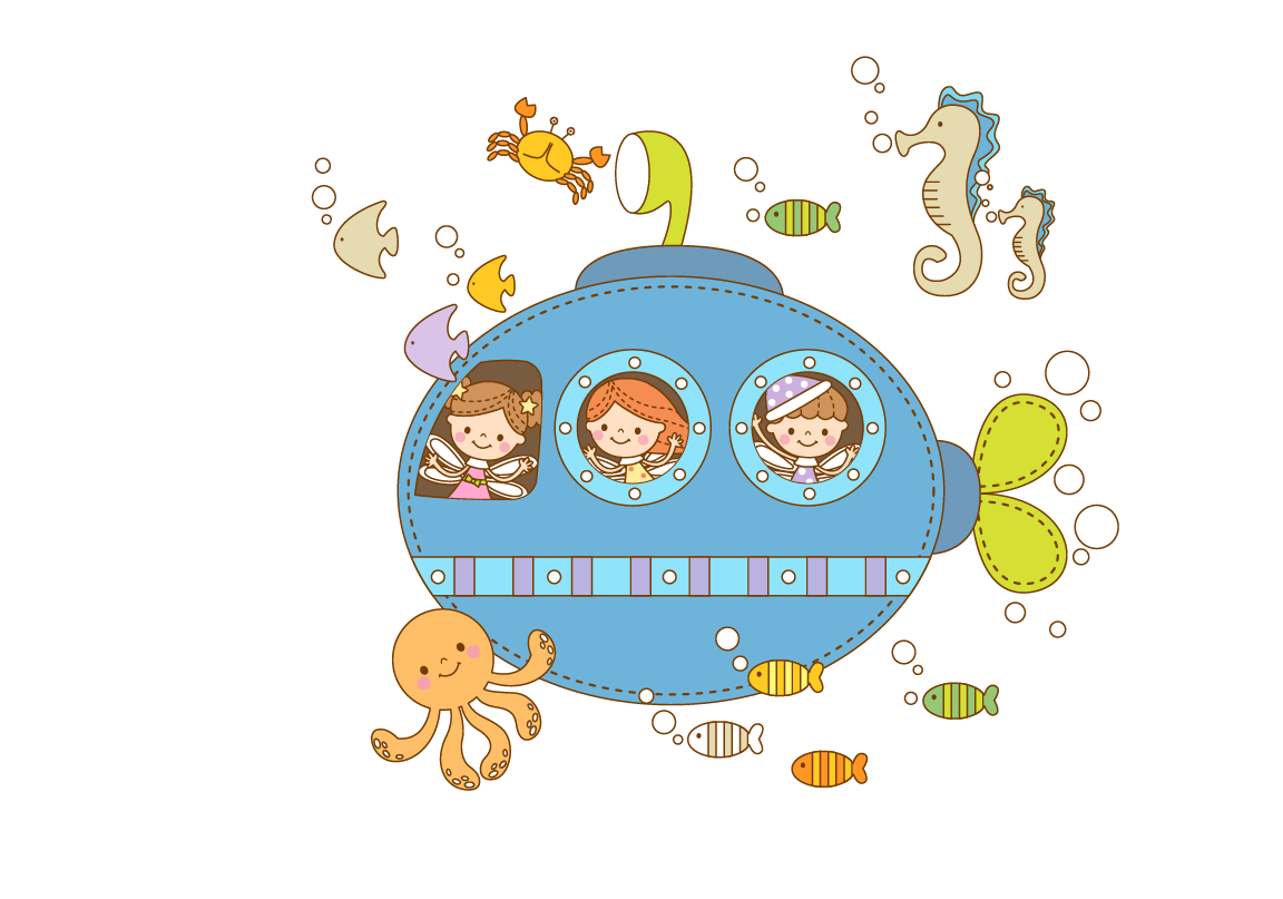 Submarine Cartoon Clipart
