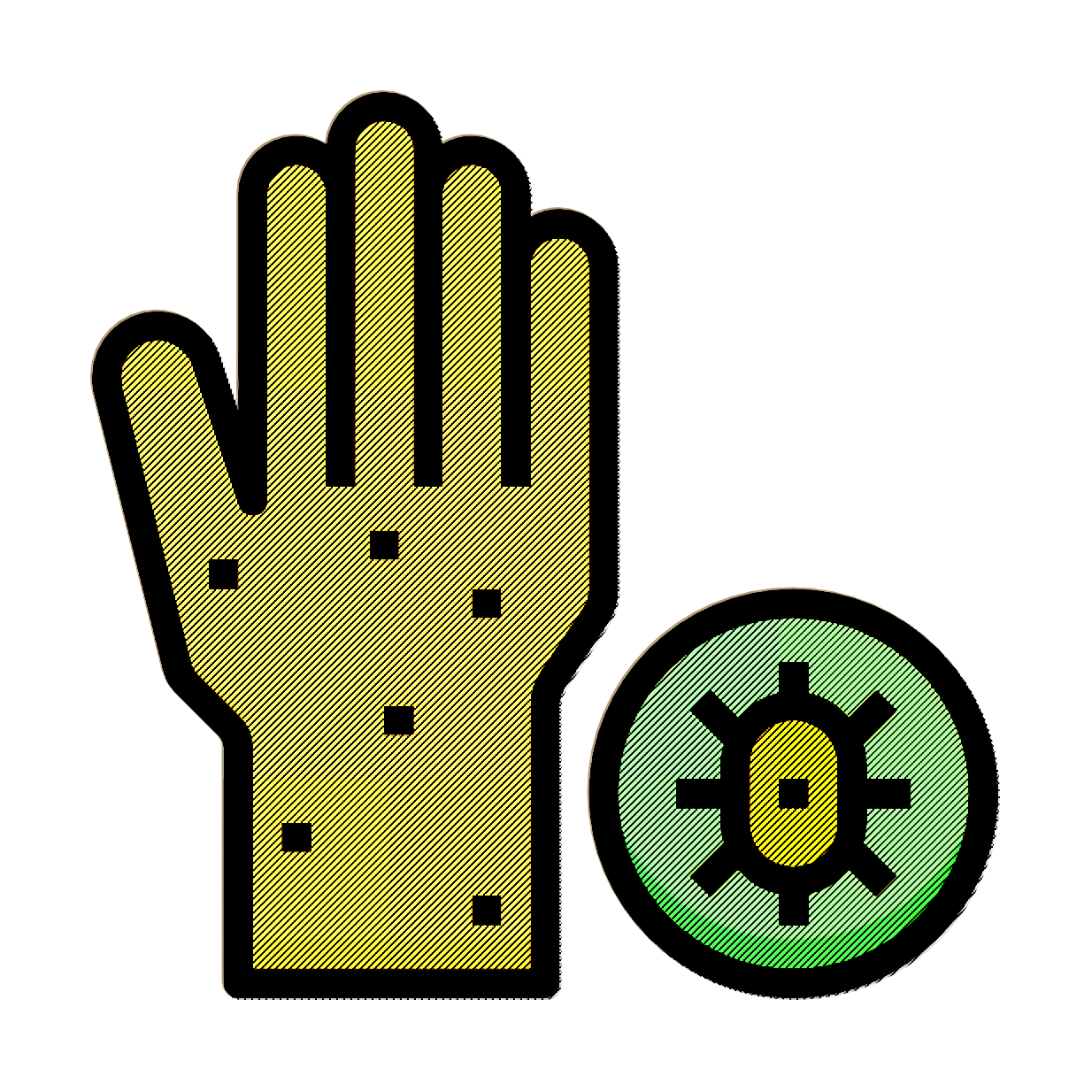 Medical icon Skin icon Allergic icon Clipart