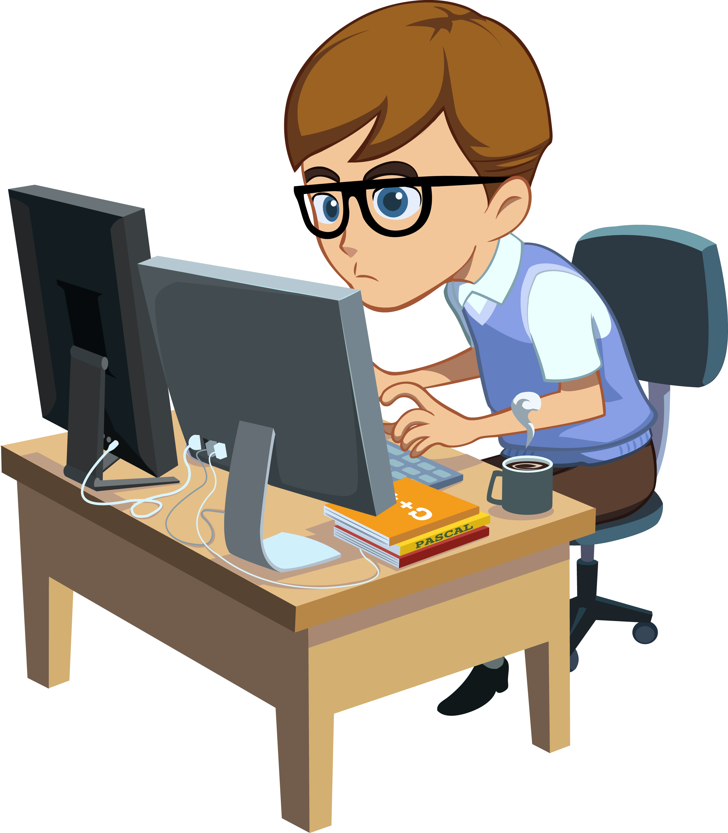 Reading Cartoon Clipart