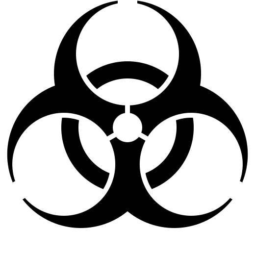Biological Hazard Black And White Clipart