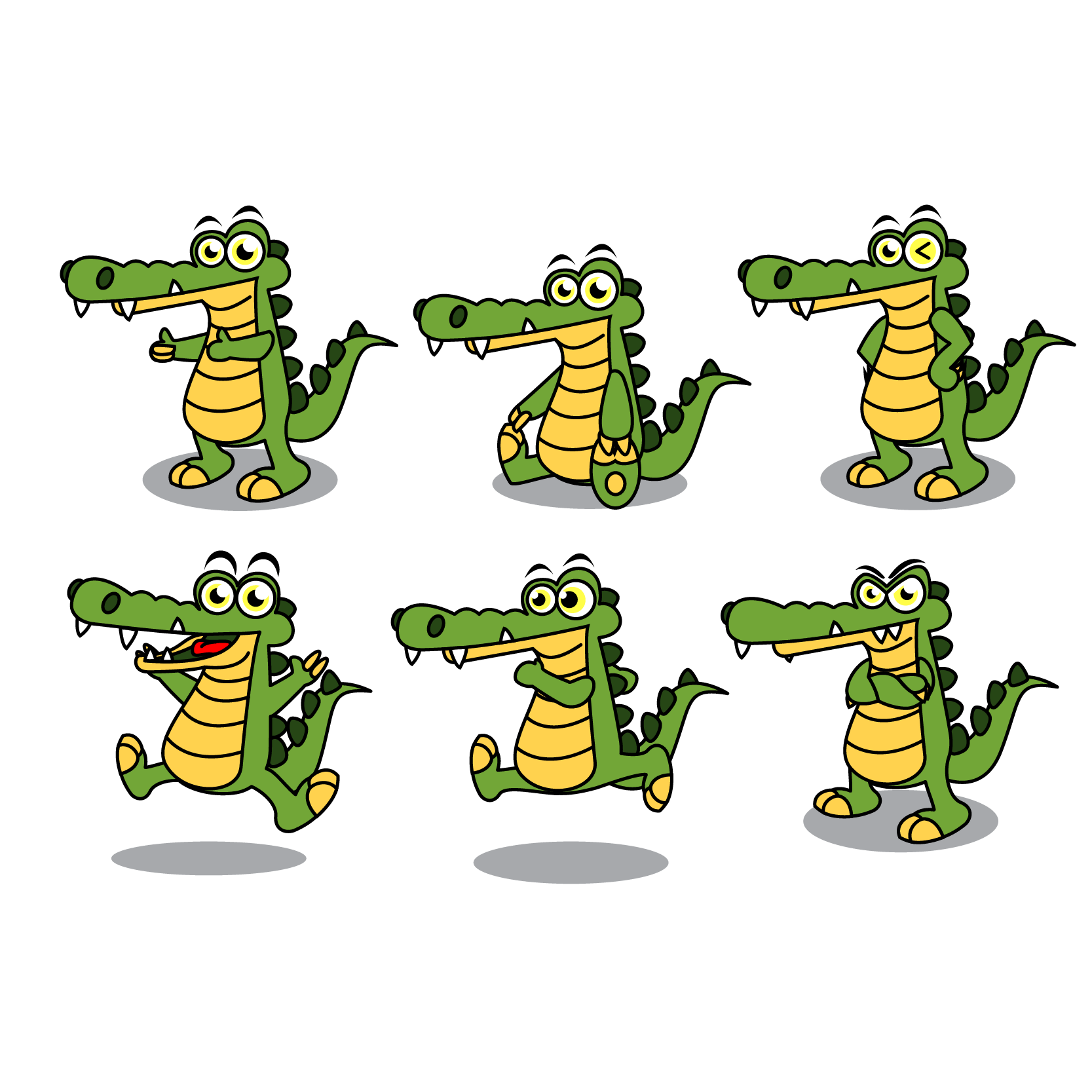 Alligator Cartoon Clipart