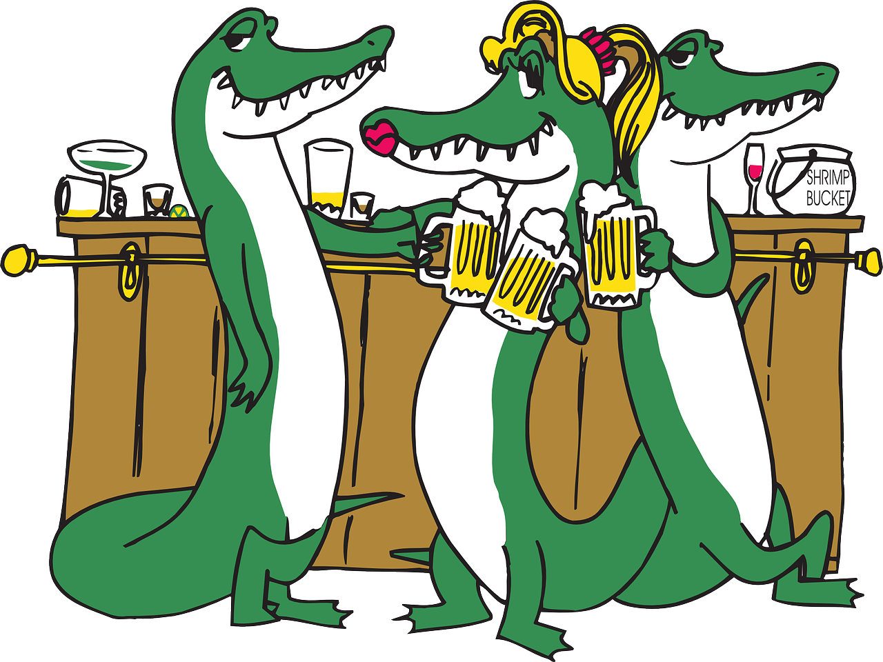 Alligator Cartoon Clipart