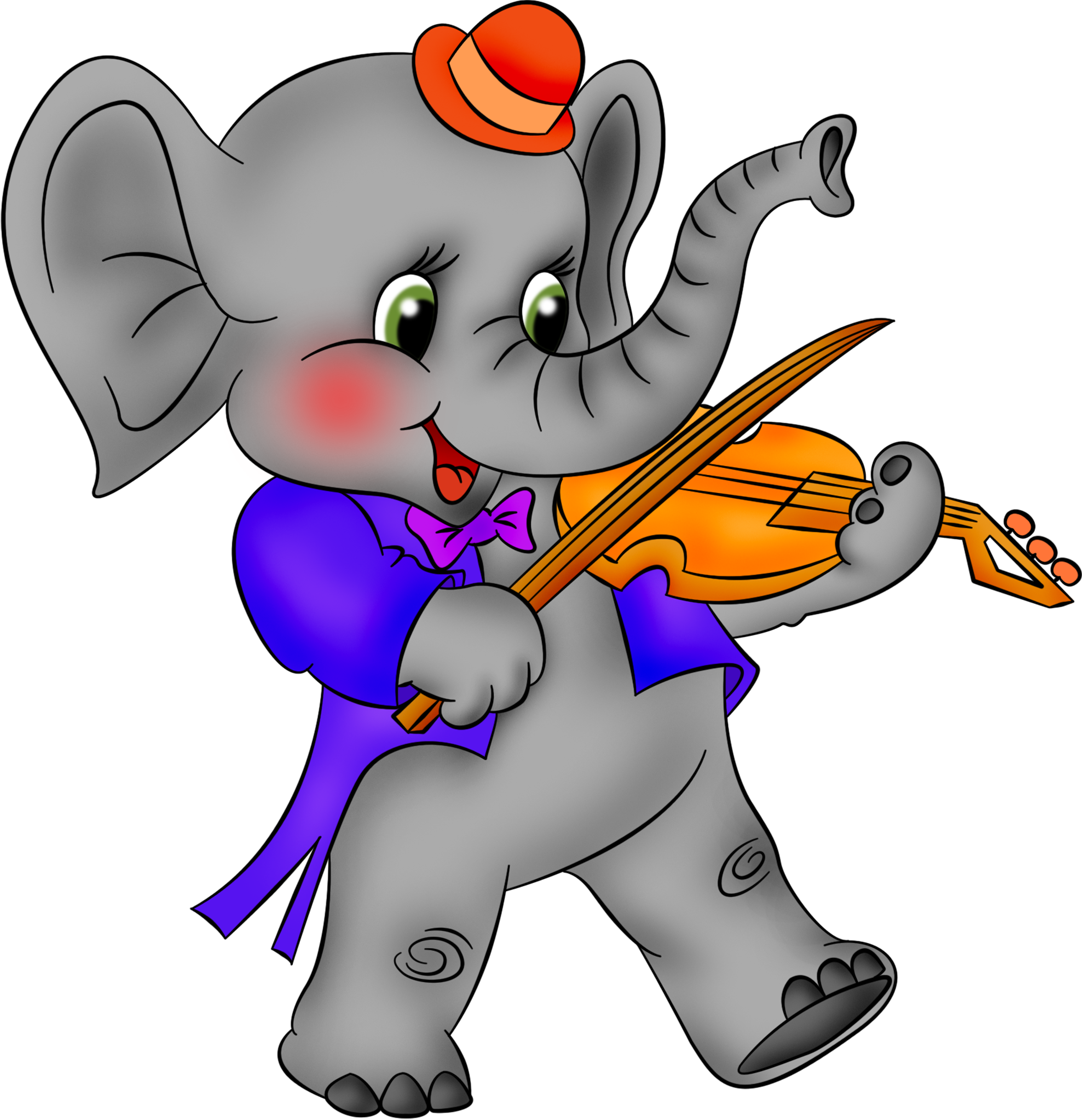 Violin Cartoon Clipart