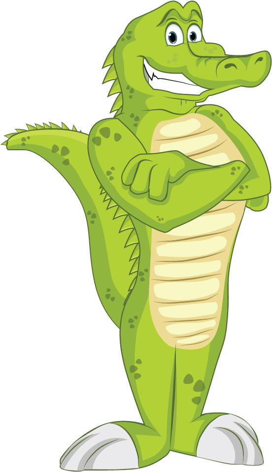 cartoon crocodile reptile clip art crocodilia Clipart