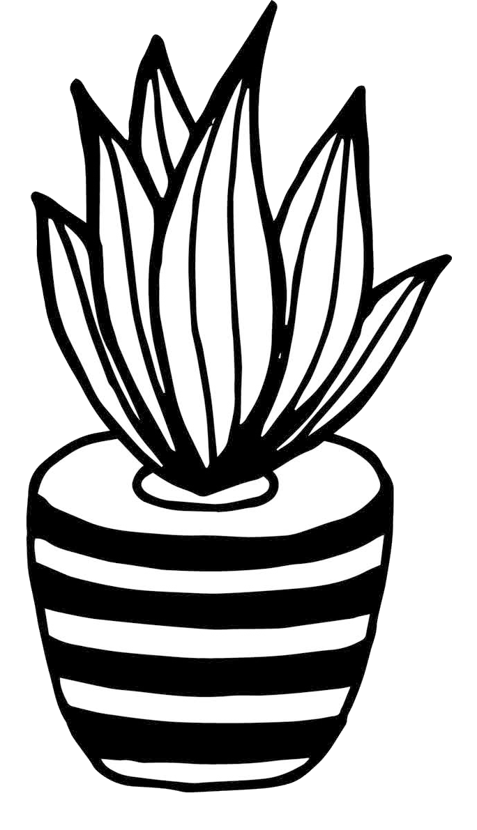 Black And White Flower Clipart