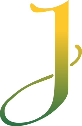 Letter L In Green And Yellow Clipart