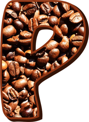 Coffee Beans Typography P Clipart