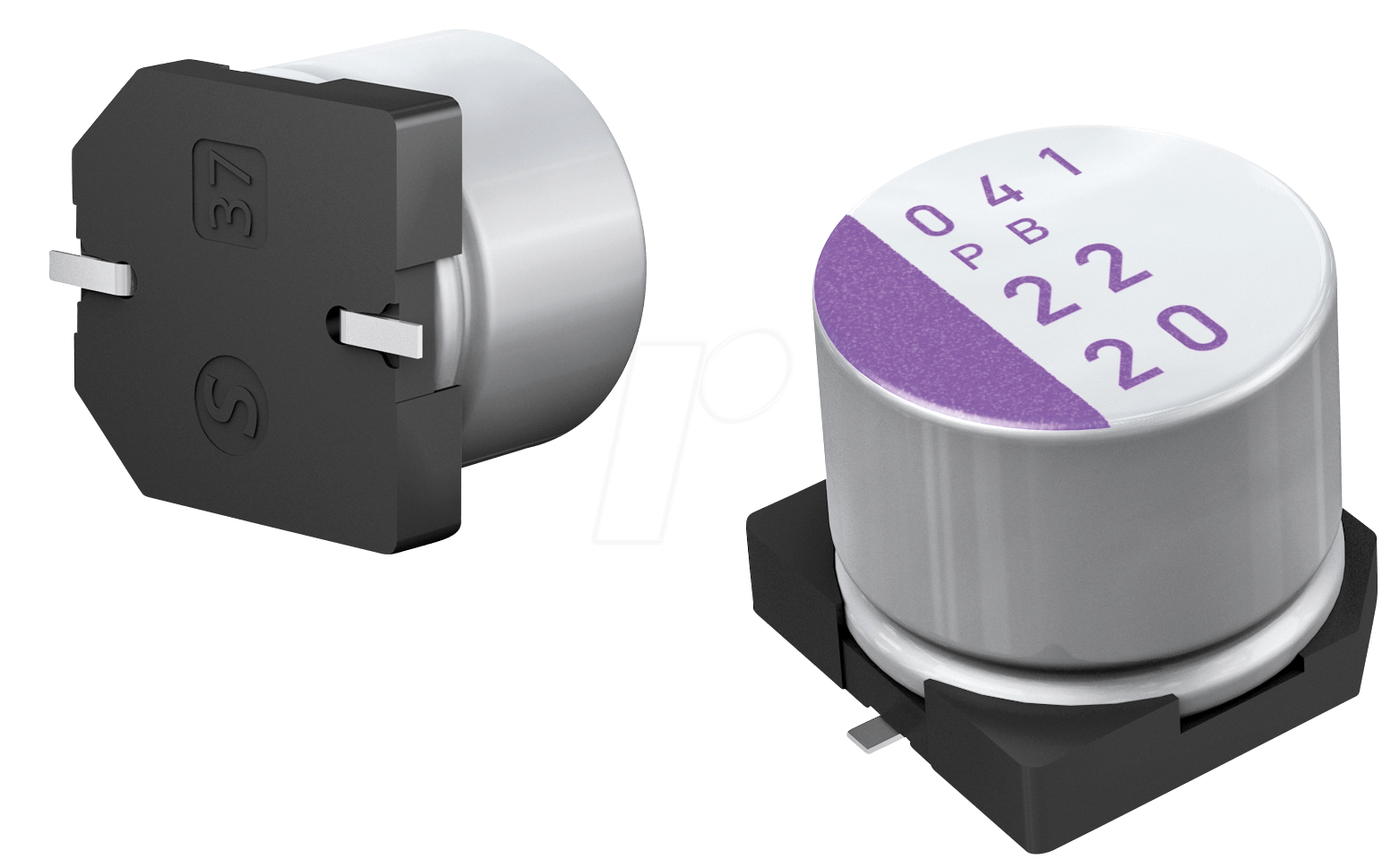 Polymer Capacitor Purple Clipart