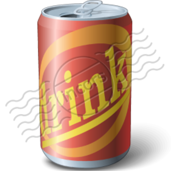 Fizzy Drinks Aluminum Can Clipart