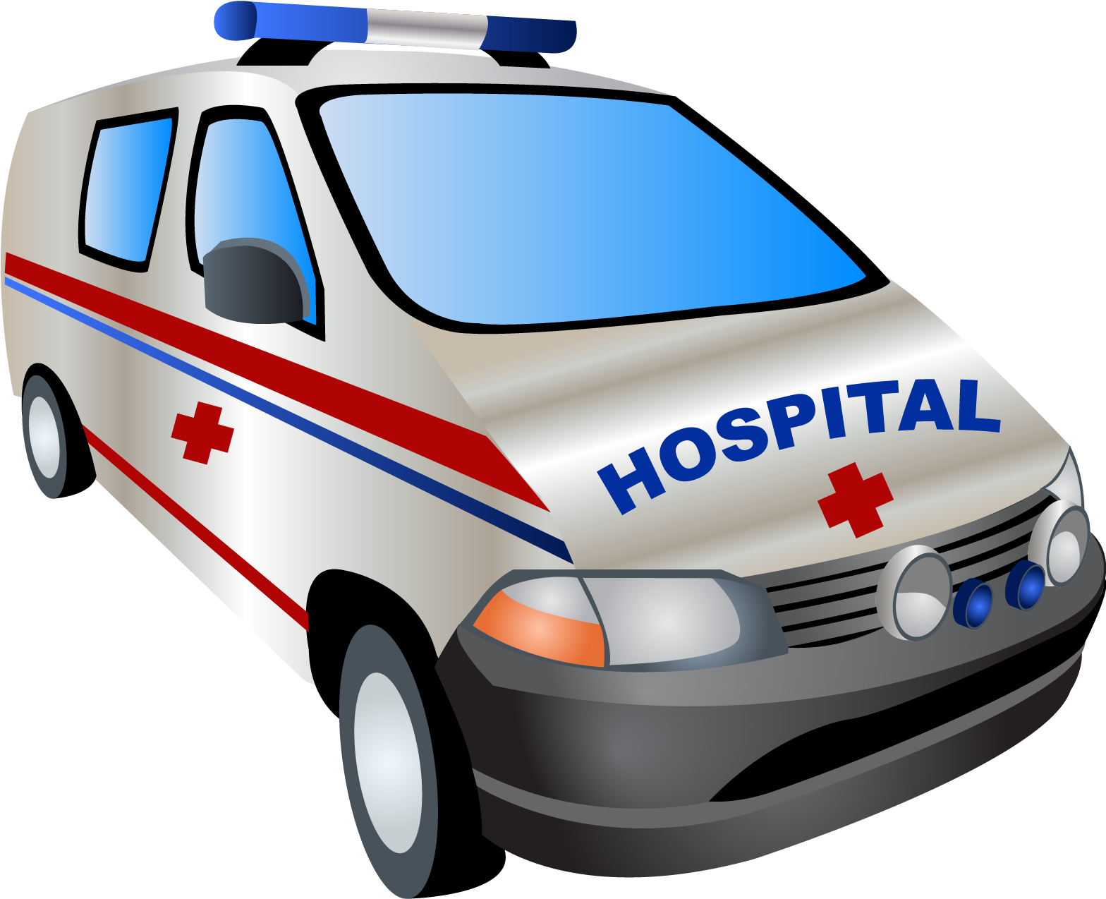 Ambulance Cartoon Clipart