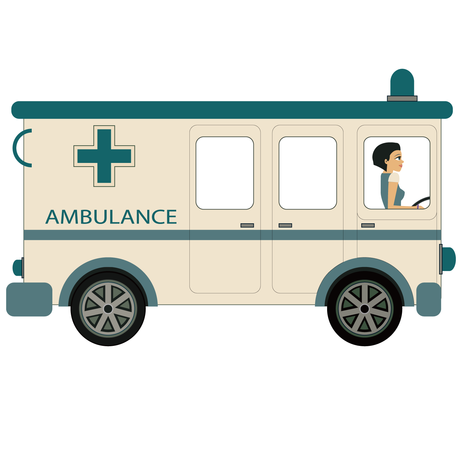 Ambulance Cartoon Clipart