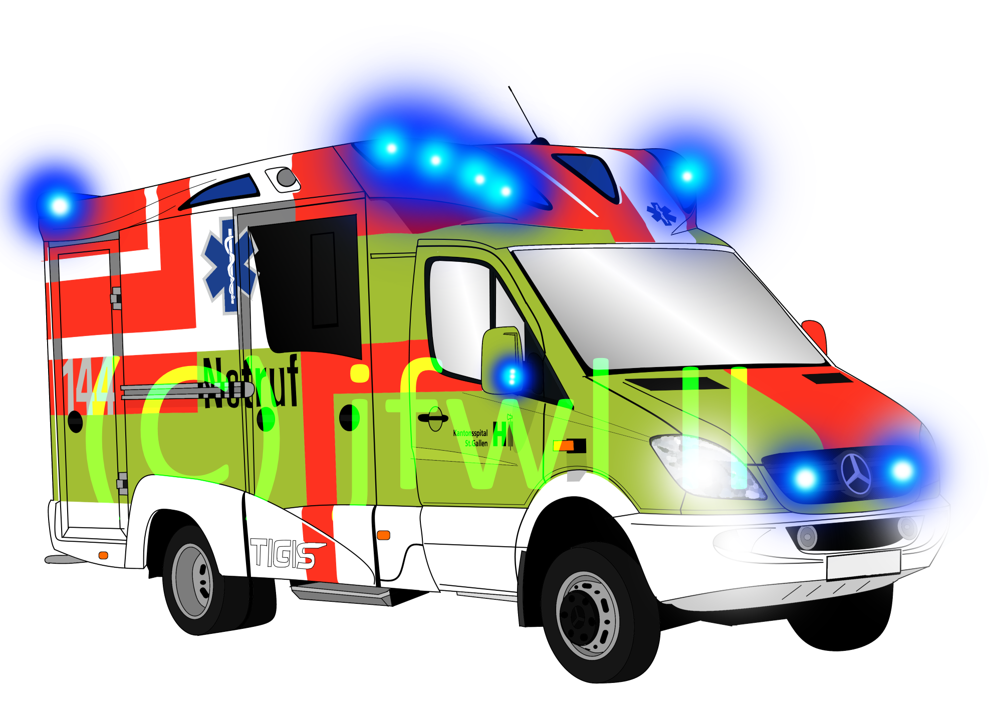 Ambulance Cartoon Clipart