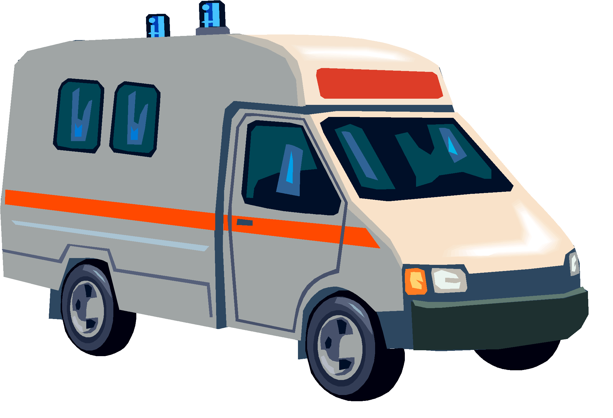 Ambulance Cartoon Clipart