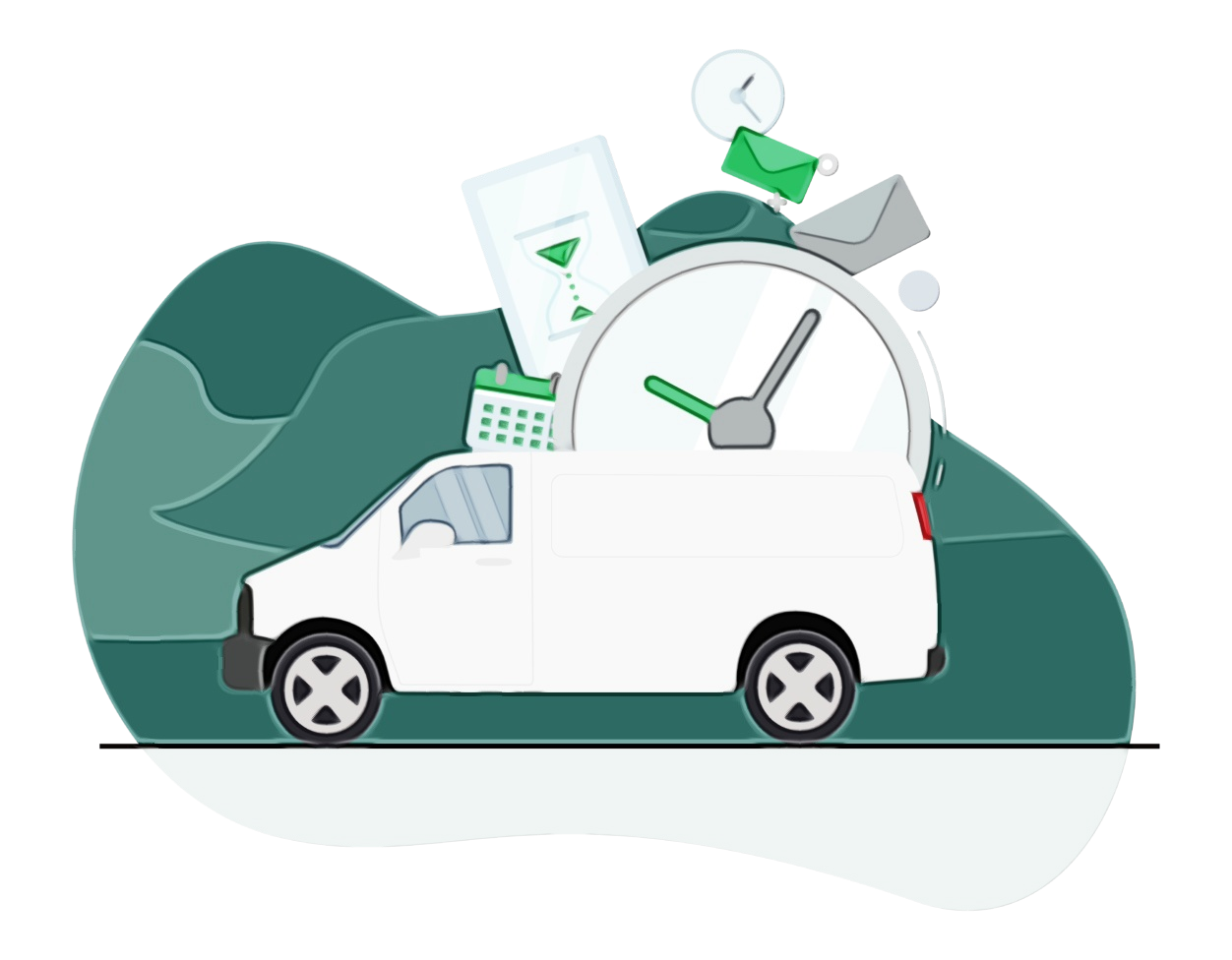 green transport vehicle car vehicle door Clipart