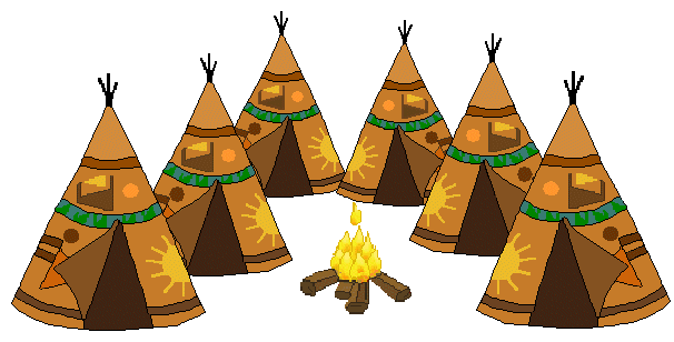 Tipi Native American Tepees And Campfire Teepees Clipart