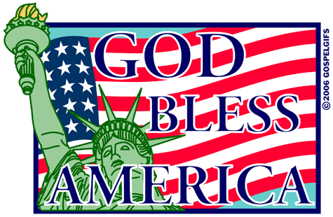 God Bless America Patriotic Transparent Image Clipart
