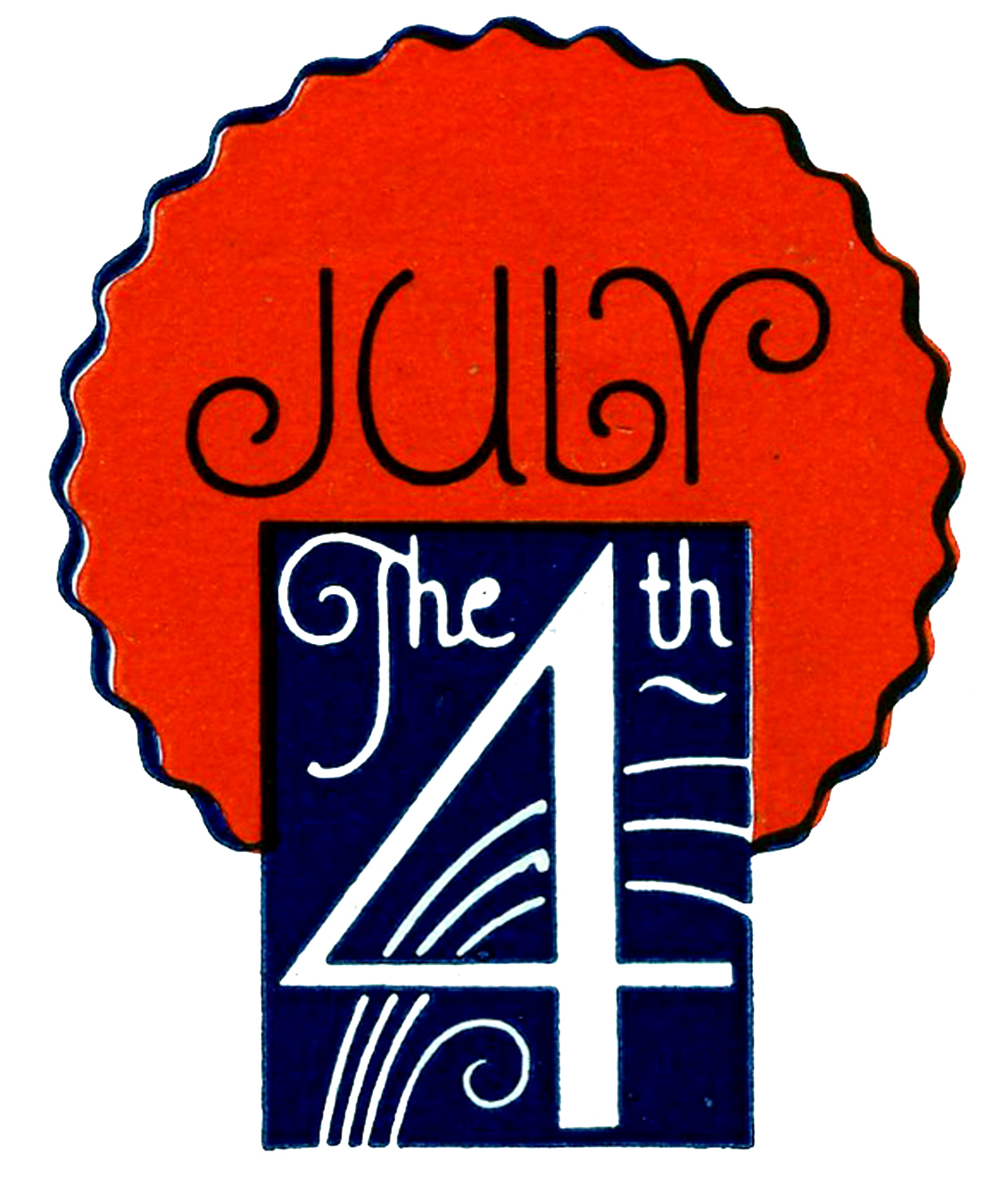 Vintage Patriotic July 4Th The Graphics Fairy Clipart