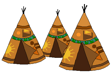 Download Tipi Of A Group Of Three Clipart