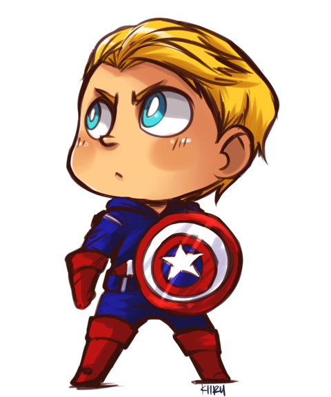 Cute America Hulk Thor Black Avengers Captain Clipart