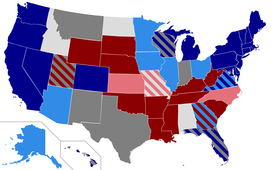 United Senate Elections, Us States 2018 2016 Clipart