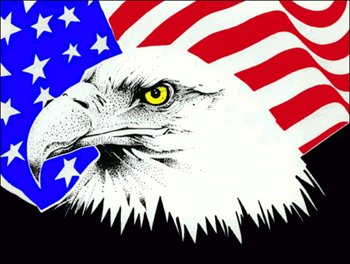 A Independence Day Eagle American Patriotic Clipart