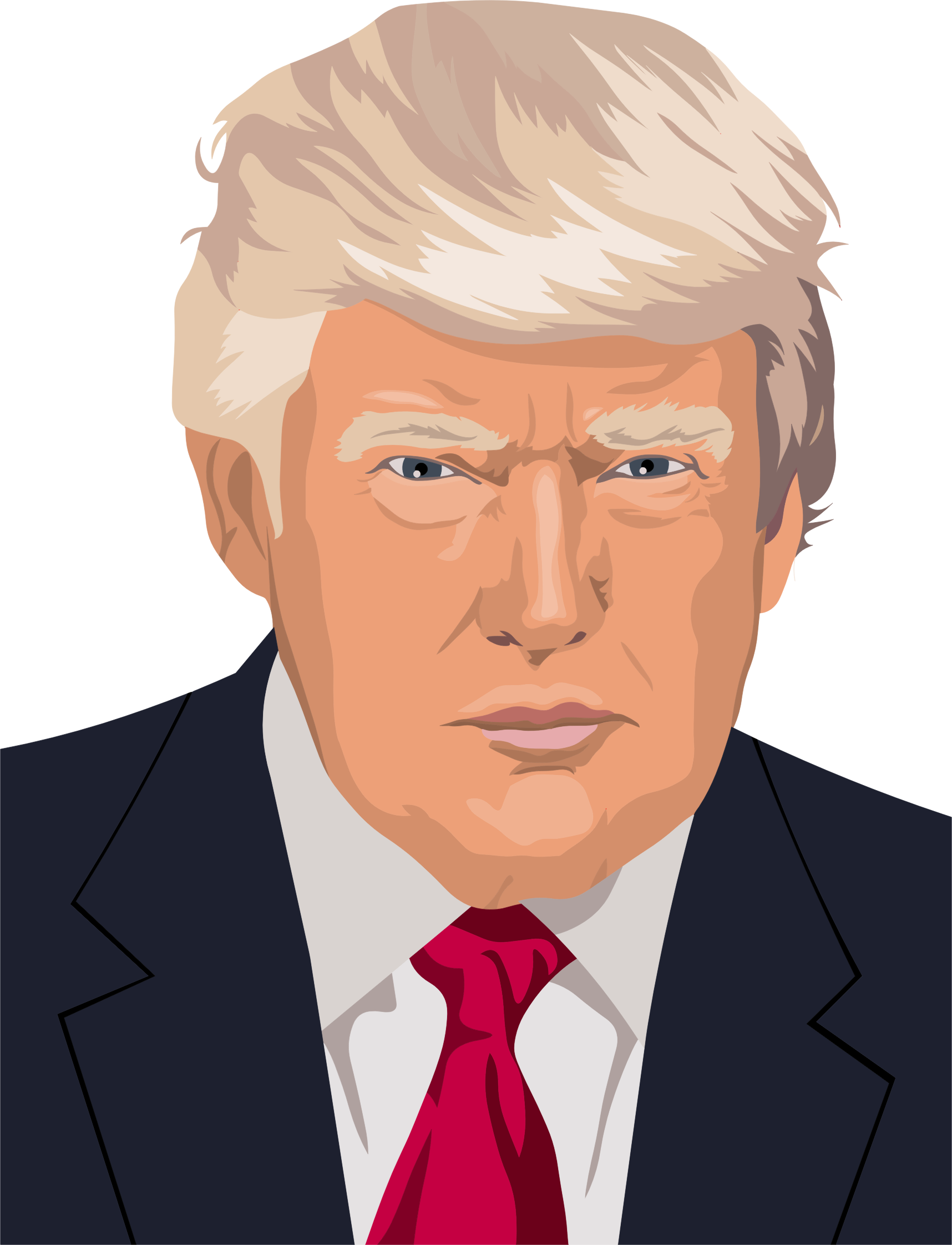 Independent United Politician Trump Of Us States Clipart