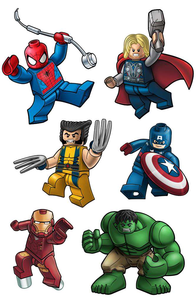 Captain Deadpool Lego Poster America St Wolverine Clipart