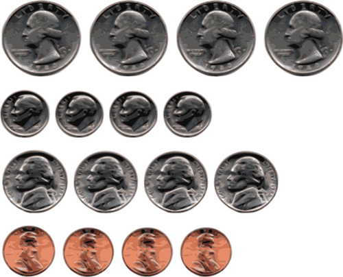 American Coins Clipart