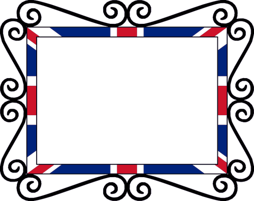 United Kingdom Union Flag Frame Clipart