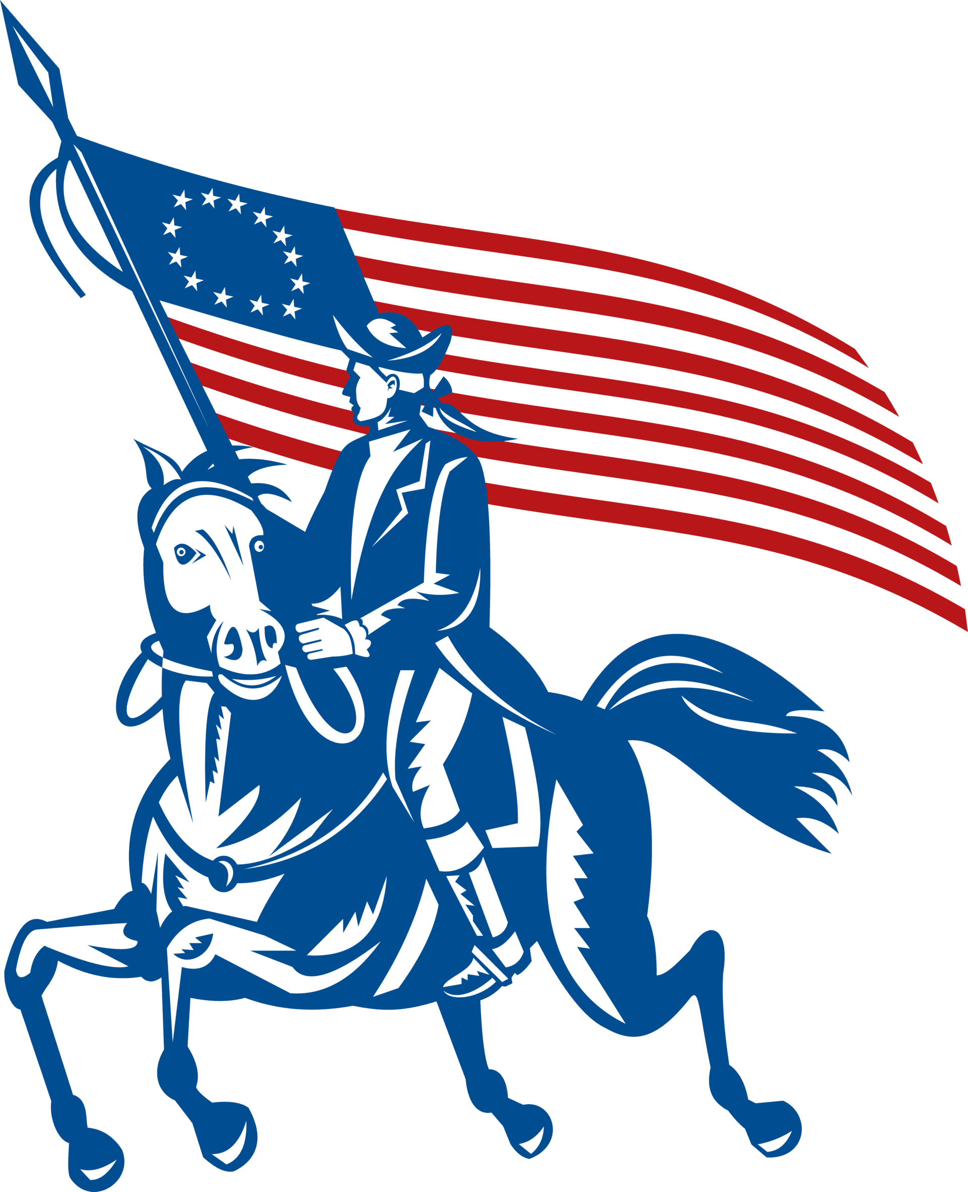 American Flag Background Clipart