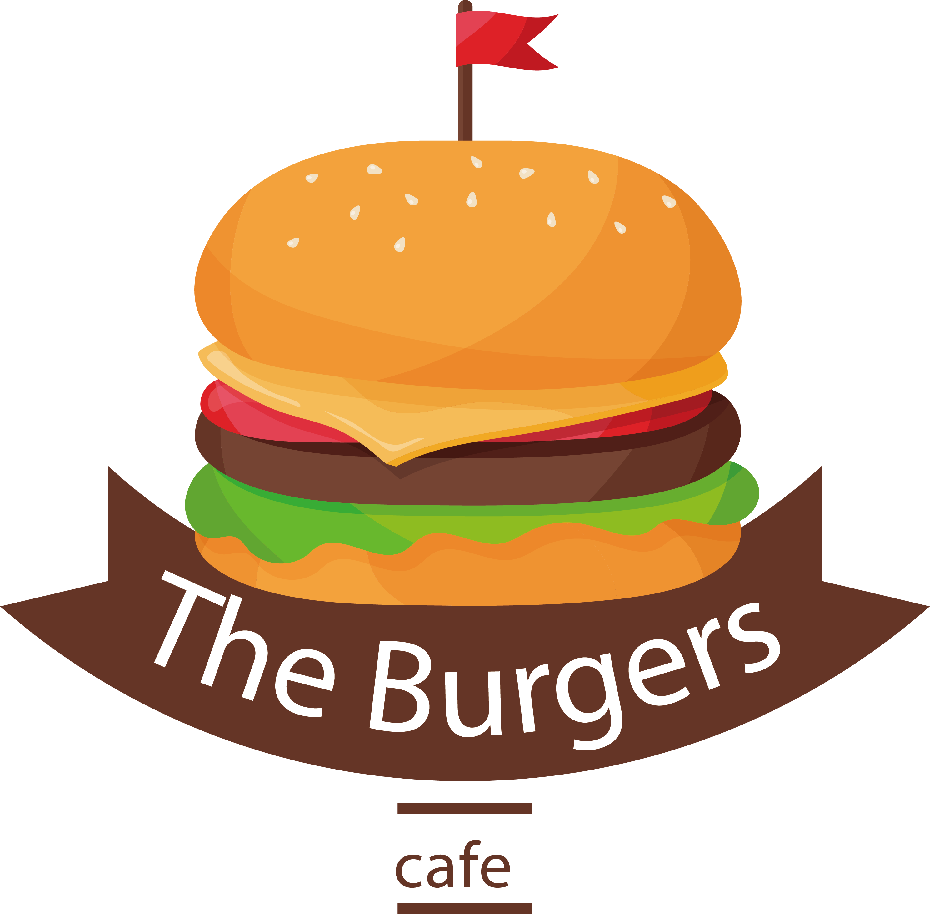 Burger Cartoon Clipart