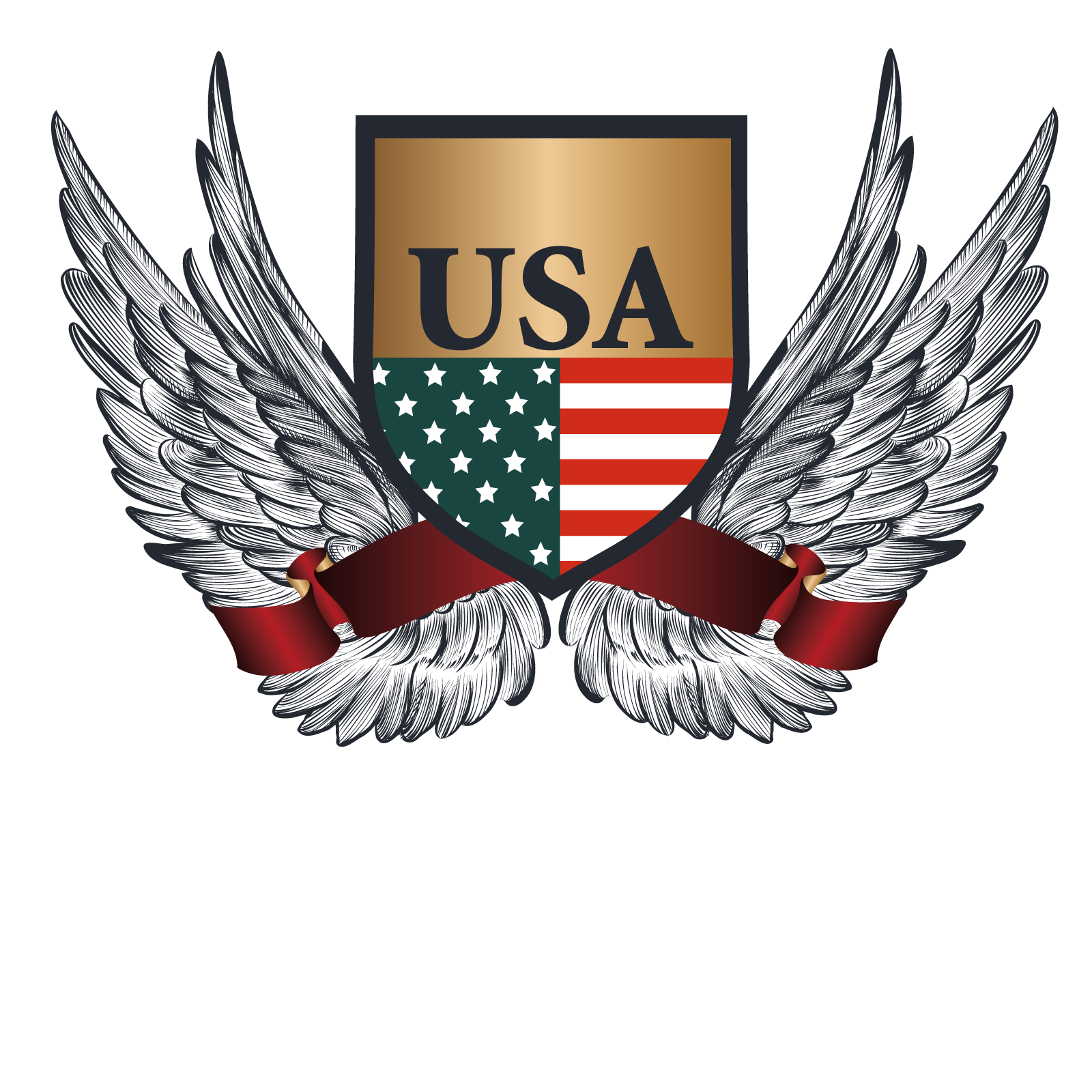 American Flag Background Clipart