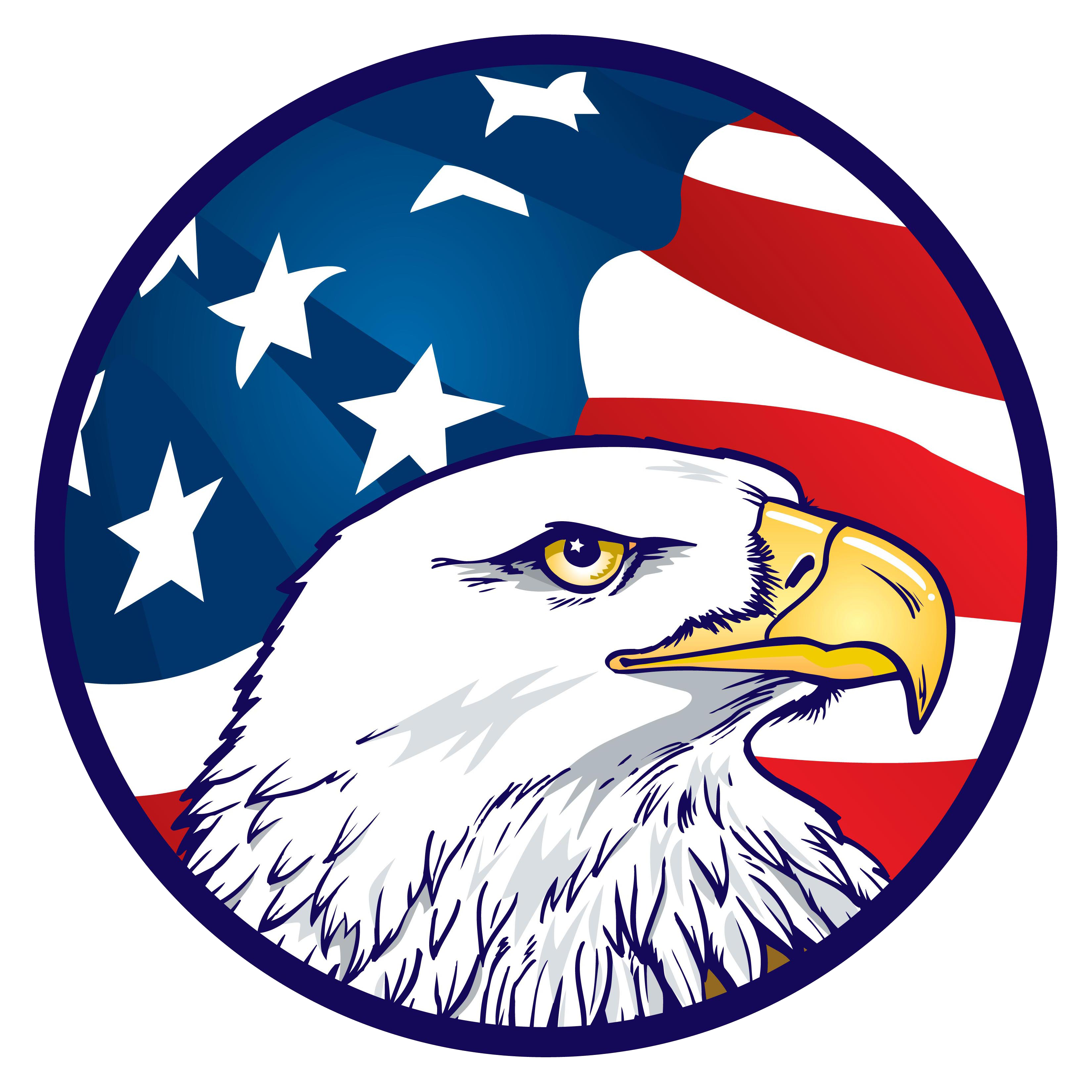 American Flag Background Clipart