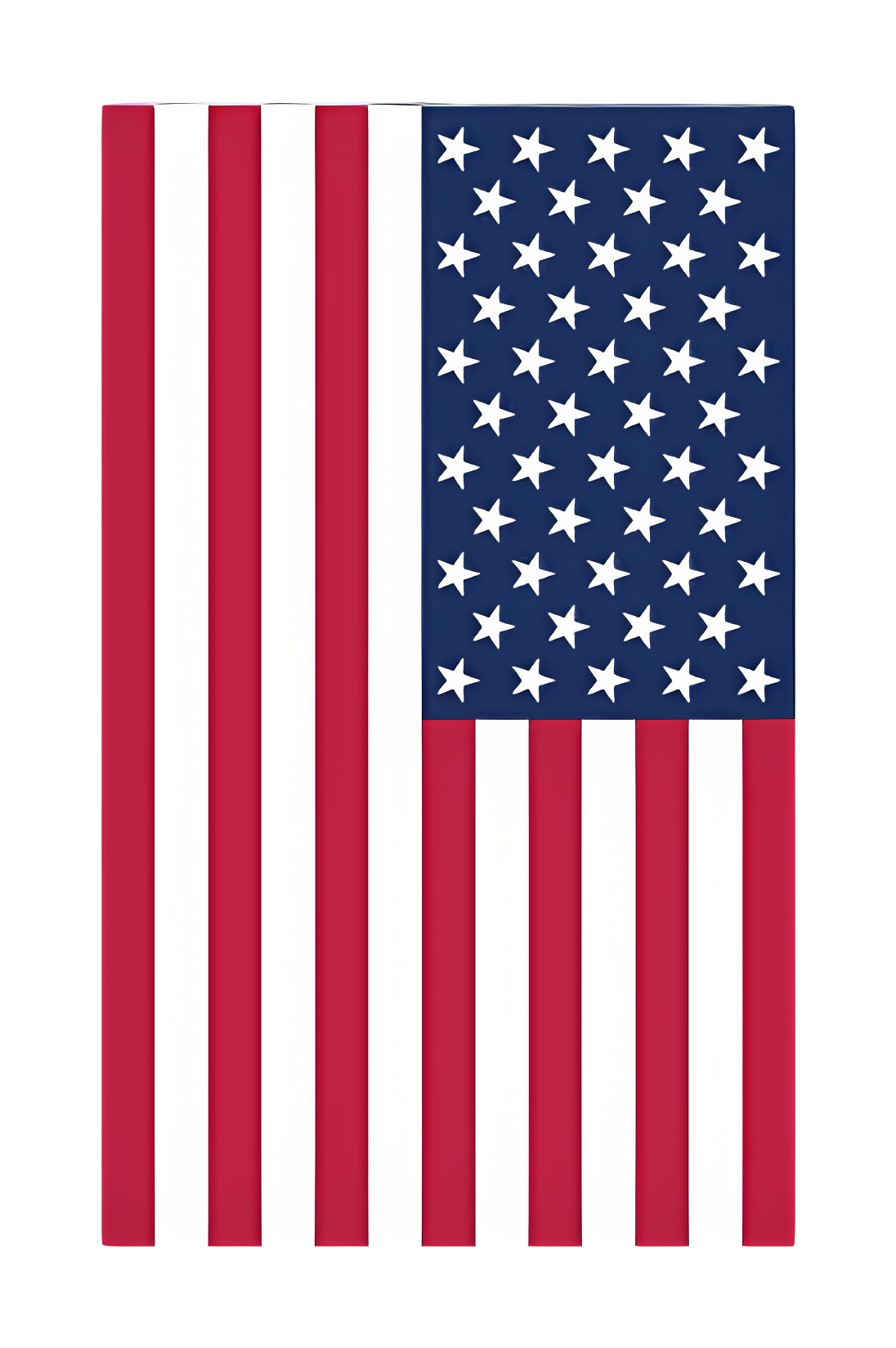 American flag design on black background Clipart