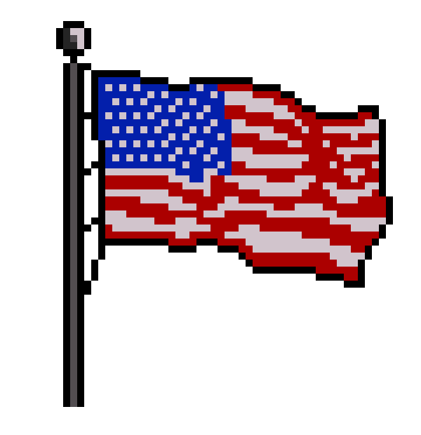 American Flag Background Clipart