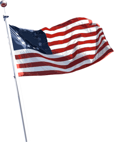 American Flag Background Clipart