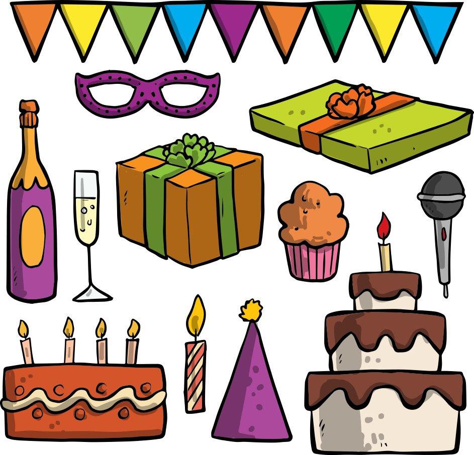 Cartoon Birthday Cake Clipart