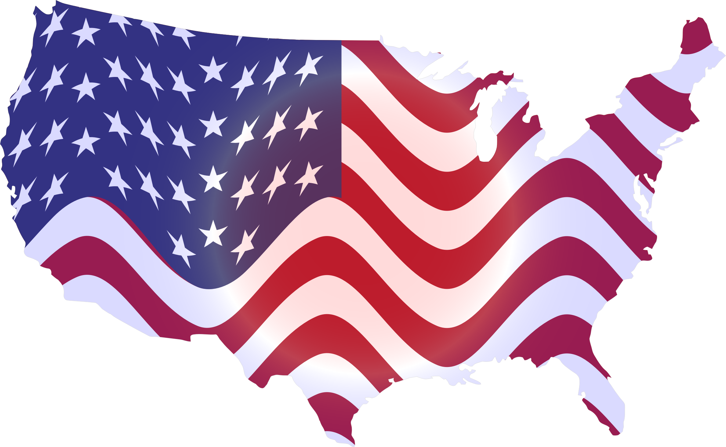 American Flag Background Clipart