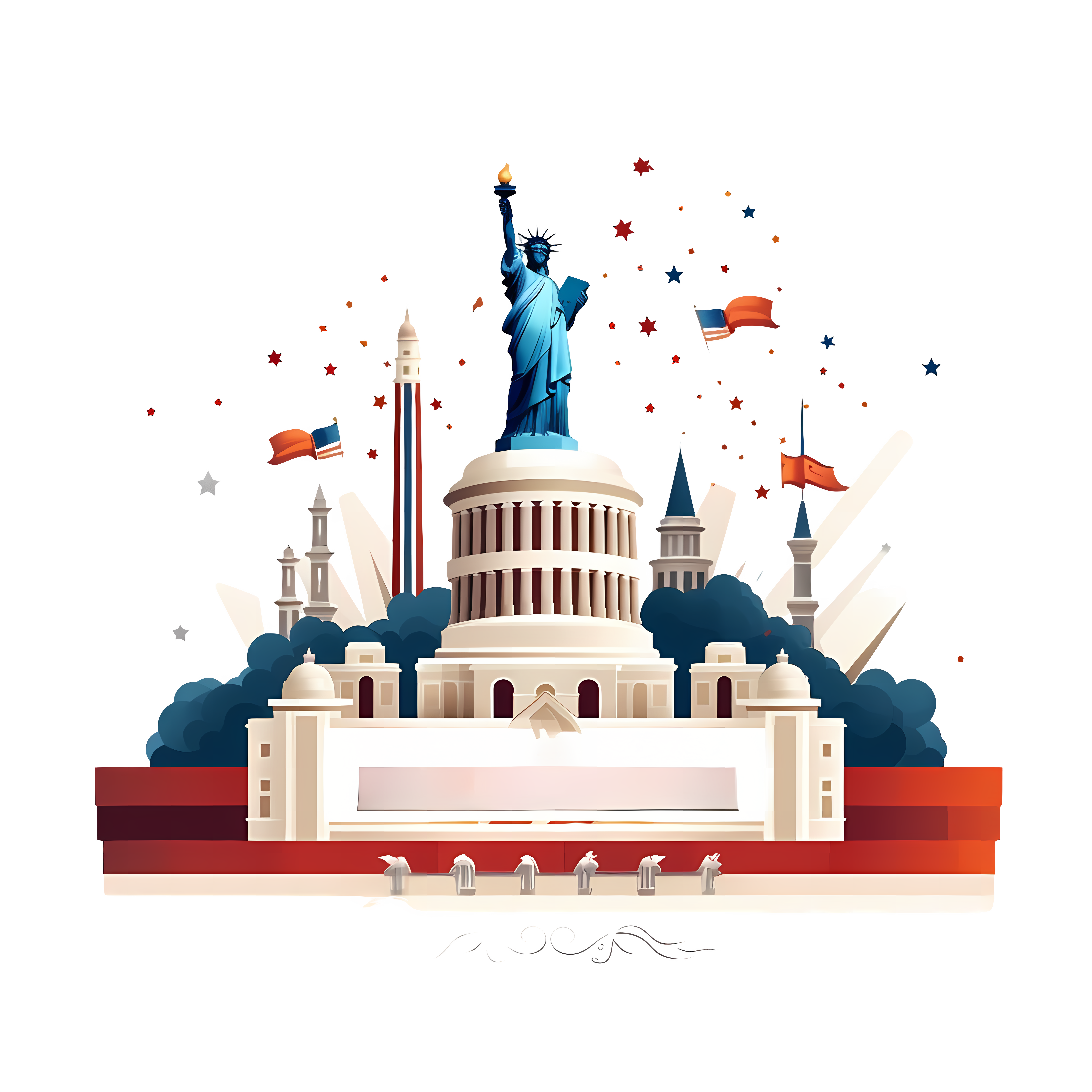 statue of liberty Clipart